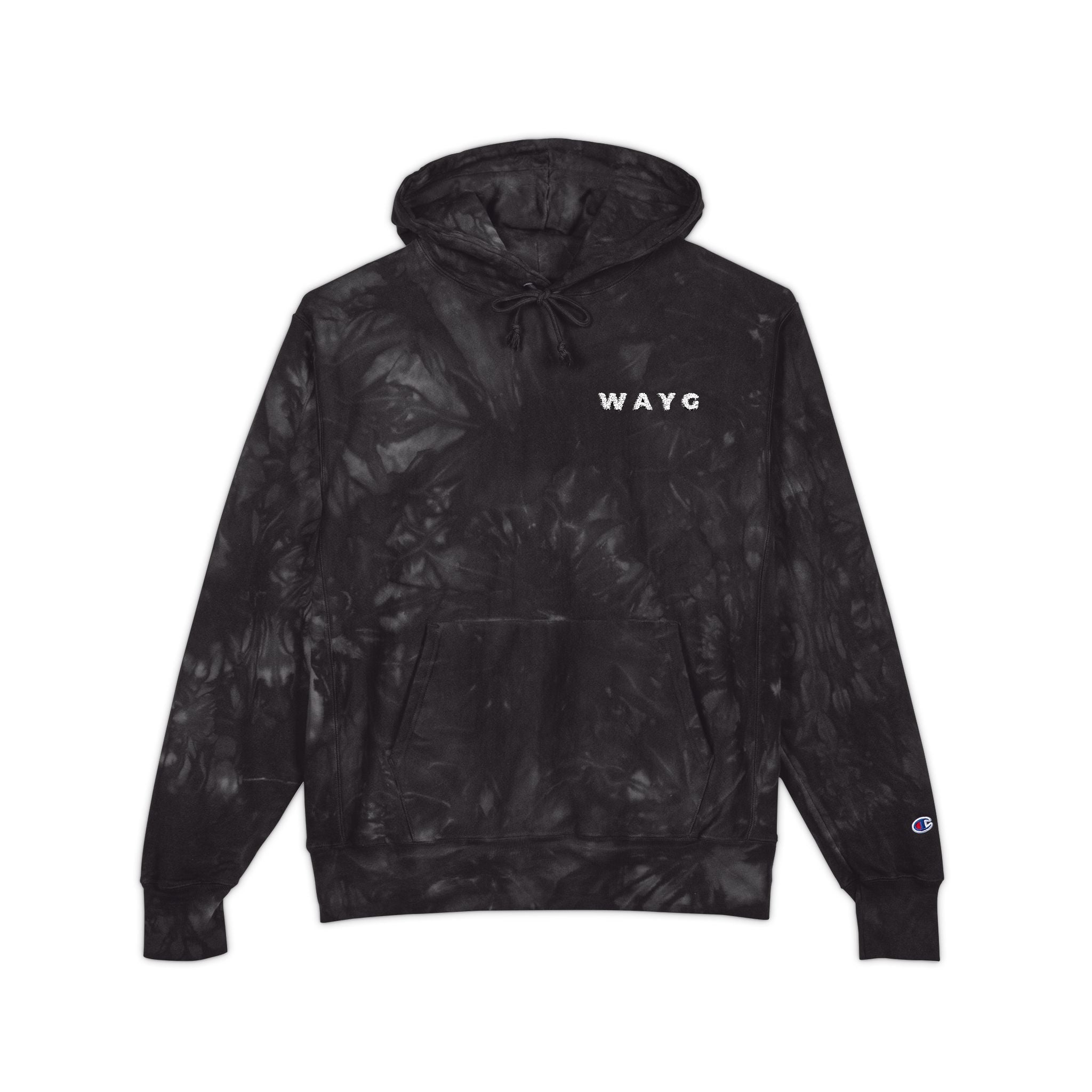 WAYG Heavy Hoodie -Embroidered Tie-Dyed