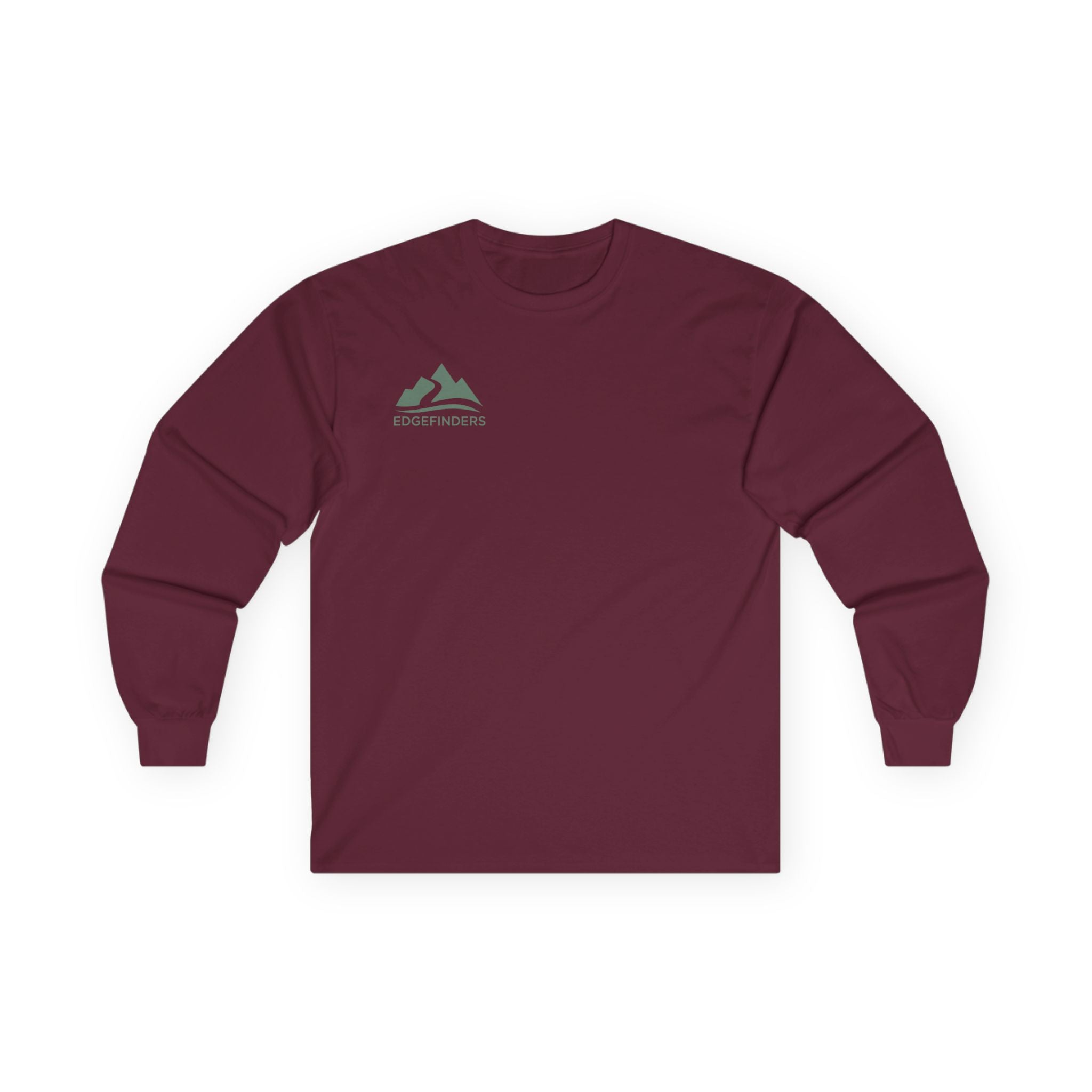 Unisex Ultra Cotton Long Sleeve Tee - Adventure Ready with Mountain Design