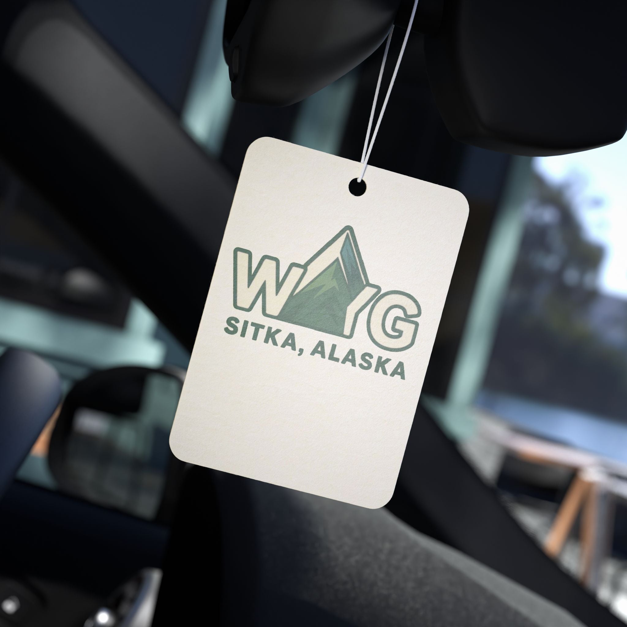 WAYG Collection- Sitka Alaska- Mountain Car Air Freshener, Eco-Friendly Scent Diffuser