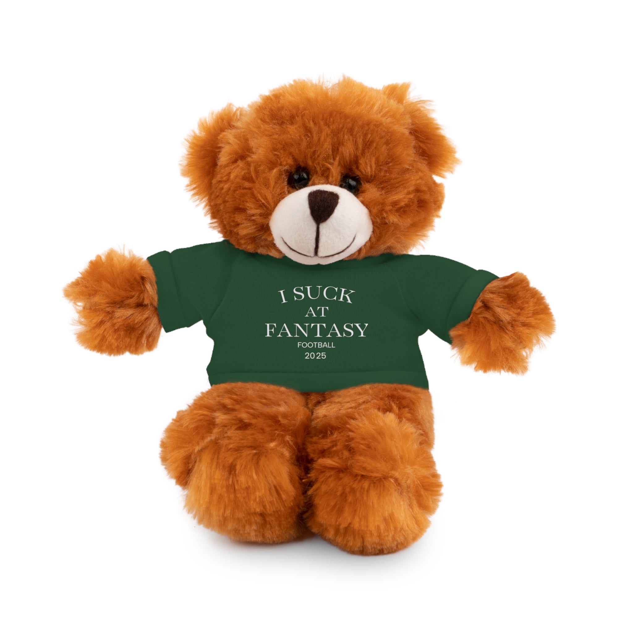 Fantasy Football Stuffed Animal, Cuddle Toy, Sports Gift, Personalized Plush Bear, Fun Gift Idea for Fans