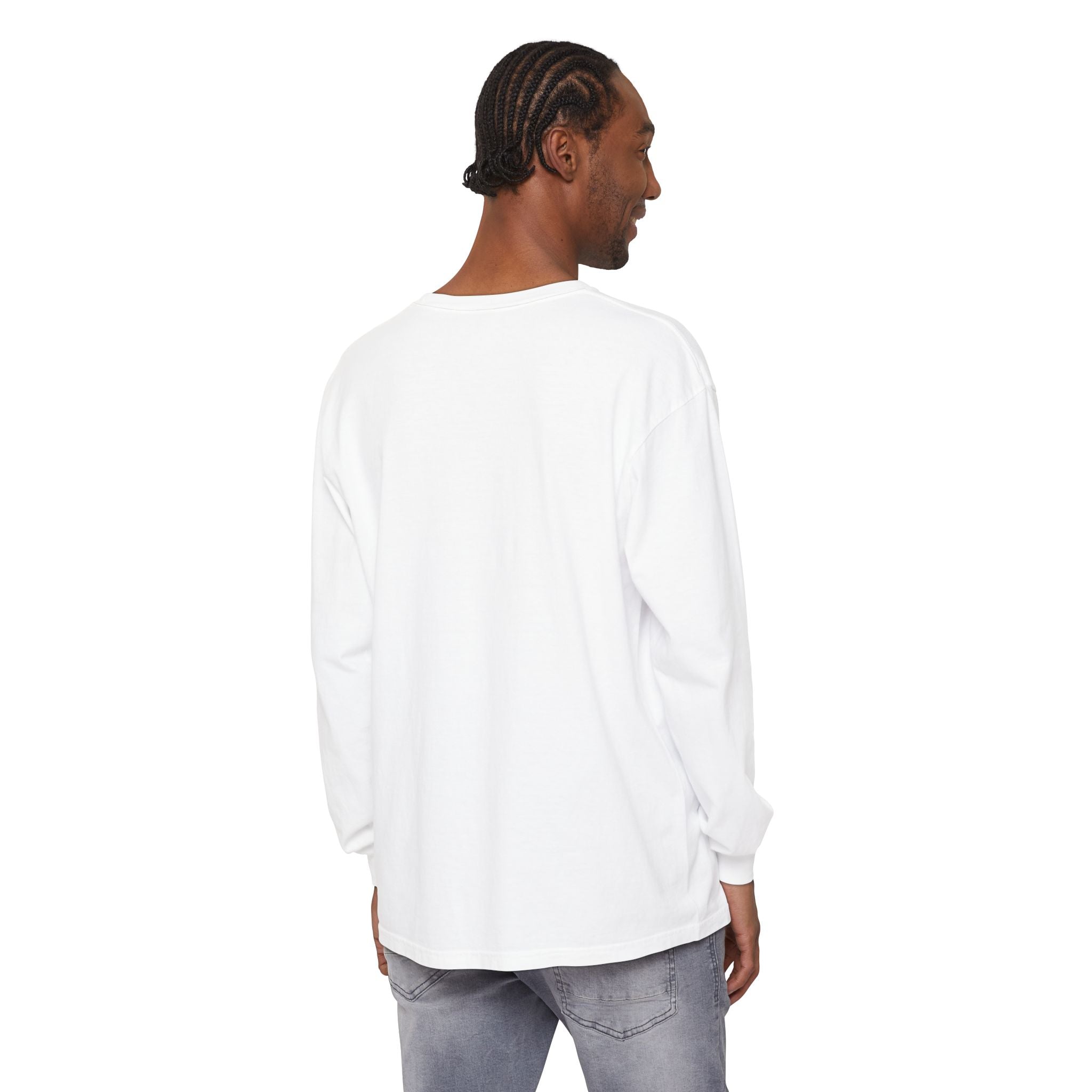 Garment-dyed Long Sleeve Tee - Casual Comfort, Unisex Style, Perfect Gift for Friends or Family, Layering Essential, Eco-friendly Tee
