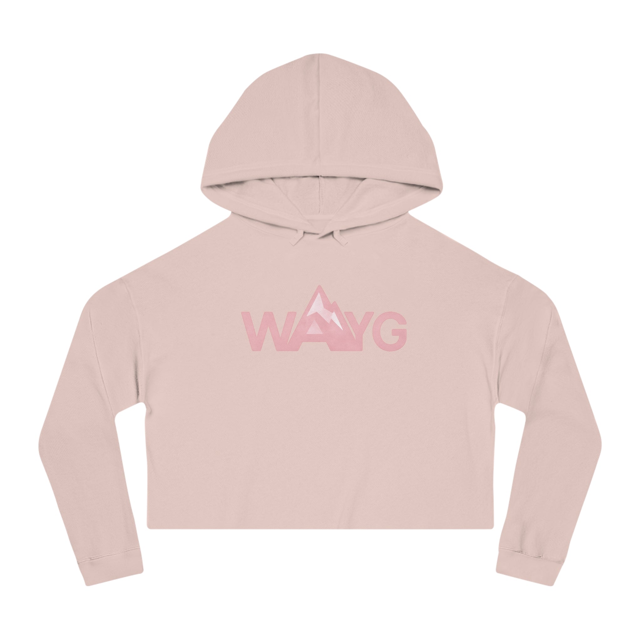 WAYG Collection- Tie-Die- Pastel- Women’s Cropped Hooded Sweatshirt