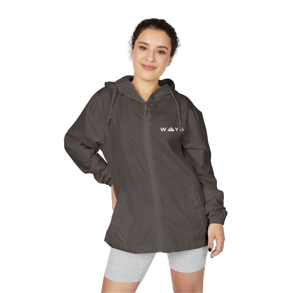 WAYG Windbreaker Jacket Lightweight Zip-Up Hooded Jacket