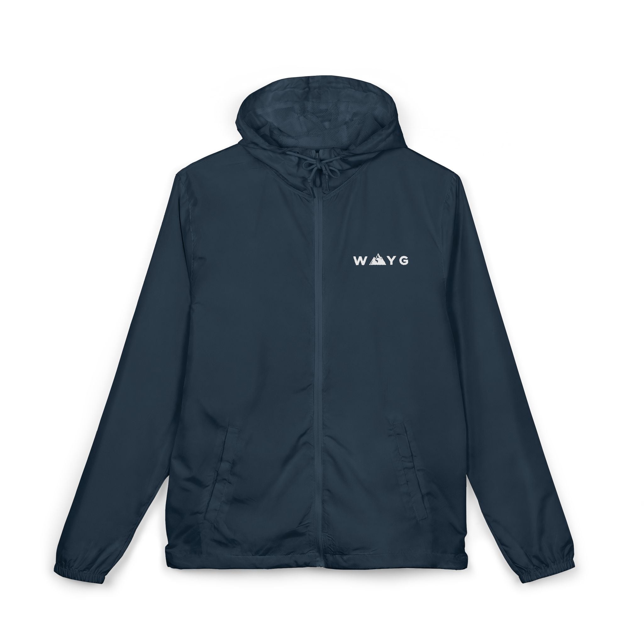 WAYG Windbreaker Jacket Lightweight Zip-Up Hooded Jacket