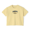 Women's Boxy Tee — Vintage Mountain Patch Tee (NAVC)