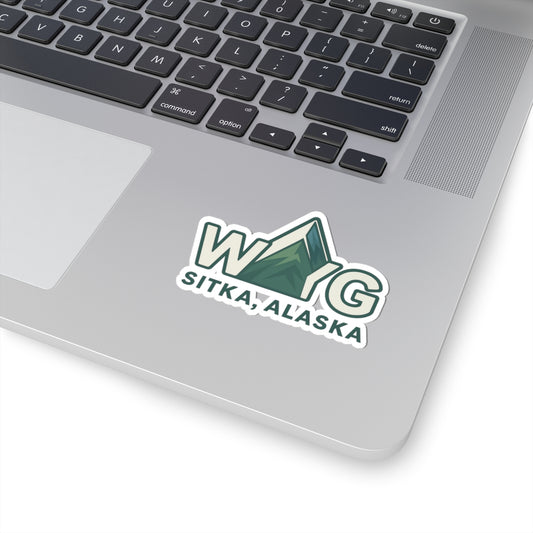 Alaska Mountain Adventure Kiss-Cut Stickers, Outdoor Decor, Laptop Stickers, Travel Gifts, Nature Lover Accessories