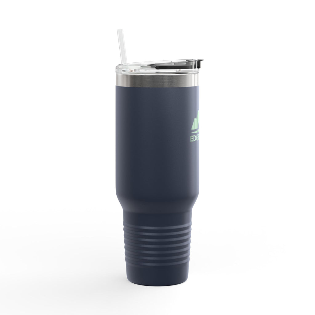 Eco-Friendly Insulated Travel Mug - 40oz with Mountains Design