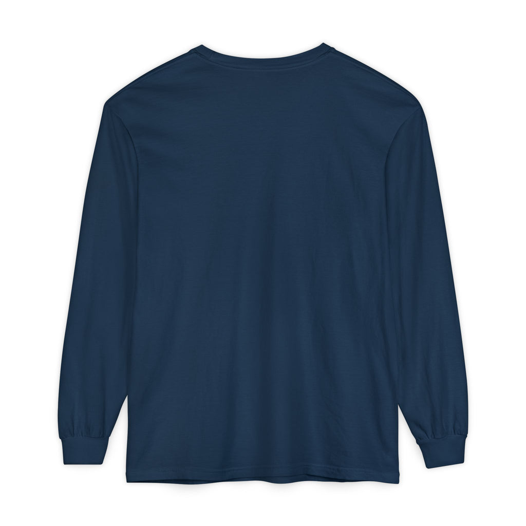 Garment-dyed Long Sleeve Tee - Casual Comfort, Unisex Style, Perfect Gift for Friends or Family, Layering Essential, Eco-friendly Tee