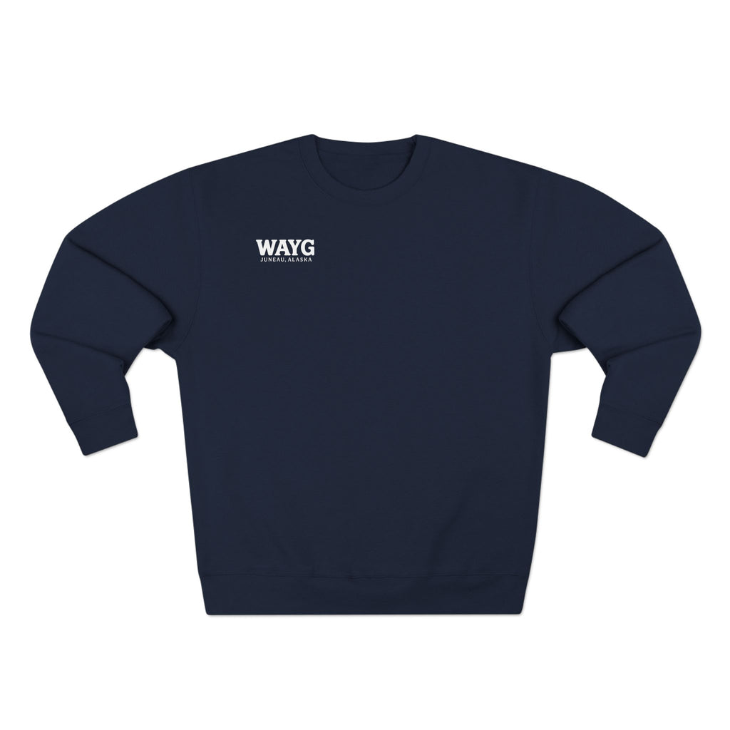 WAYG- Collection- Juneau Alaska-Unisex Crewneck Sweatshirt- Whale Watching