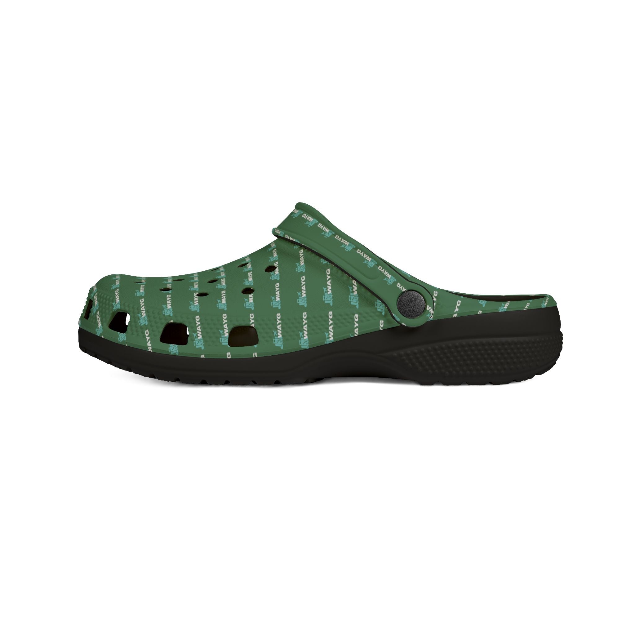 WAYG GREEN Foam Lightweight Slip-On Garden Shoes