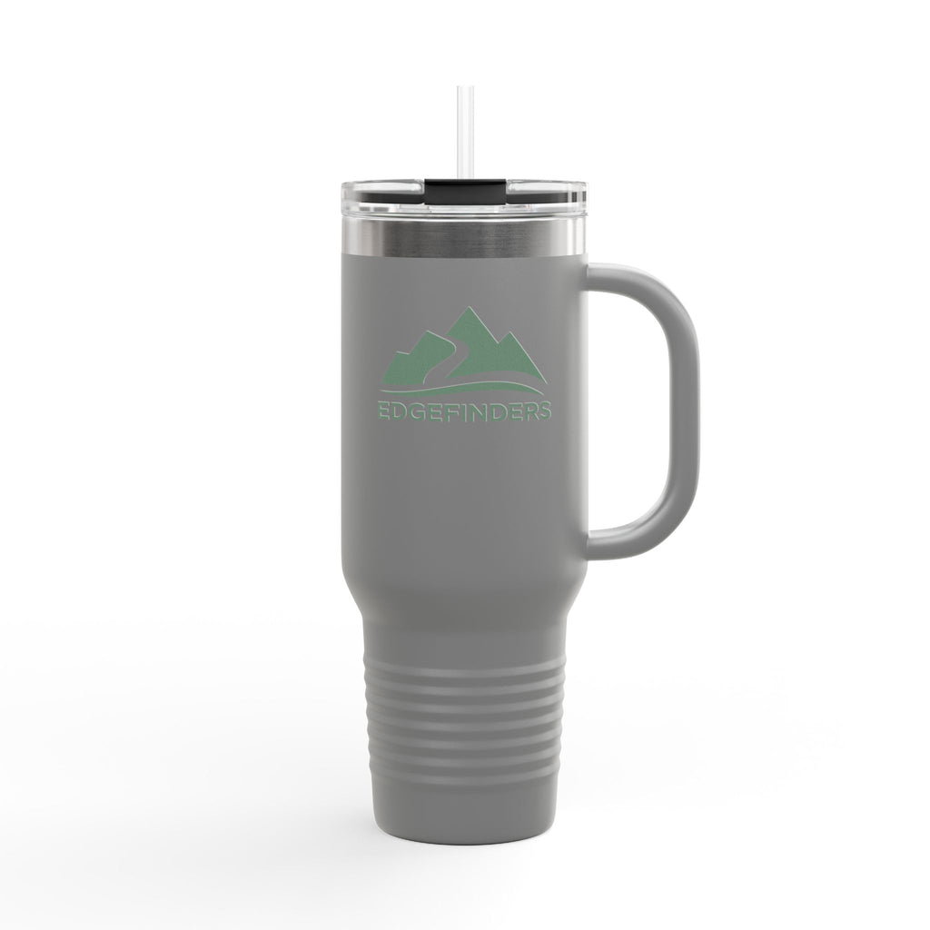 Eco-Friendly Insulated Travel Mug - 40oz with Mountains Design