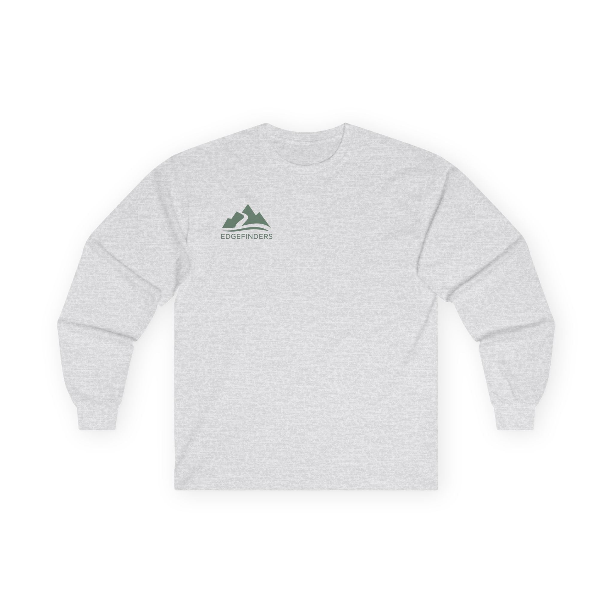 Unisex Ultra Cotton Long Sleeve Tee - Adventure Ready with Mountain Design