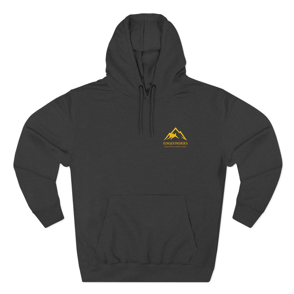 Mountain Trail Hoodie — Small Gold 'Trailblazers' Logo Fleece Pullover