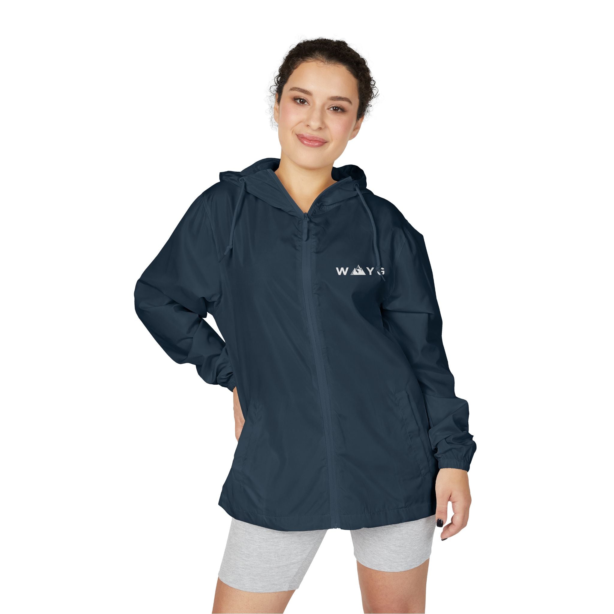 WAYG Windbreaker Jacket Lightweight Zip-Up Hooded Jacket