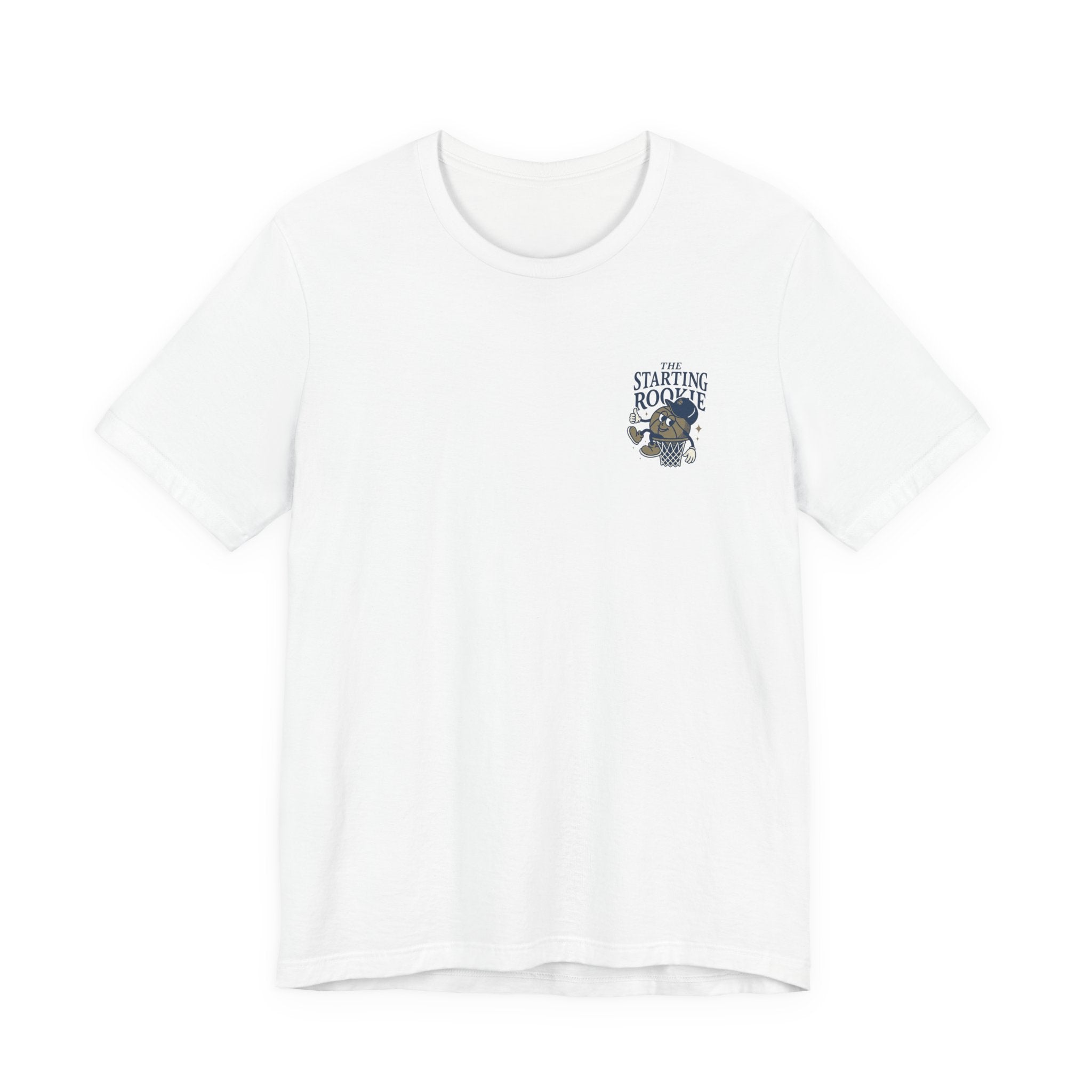 The Starting Rookie Unisex Tee | Cute Basketball Shirt, Sports Fan Apparel, Gift for Athletes, Casual Wear, Back-to-School Tee