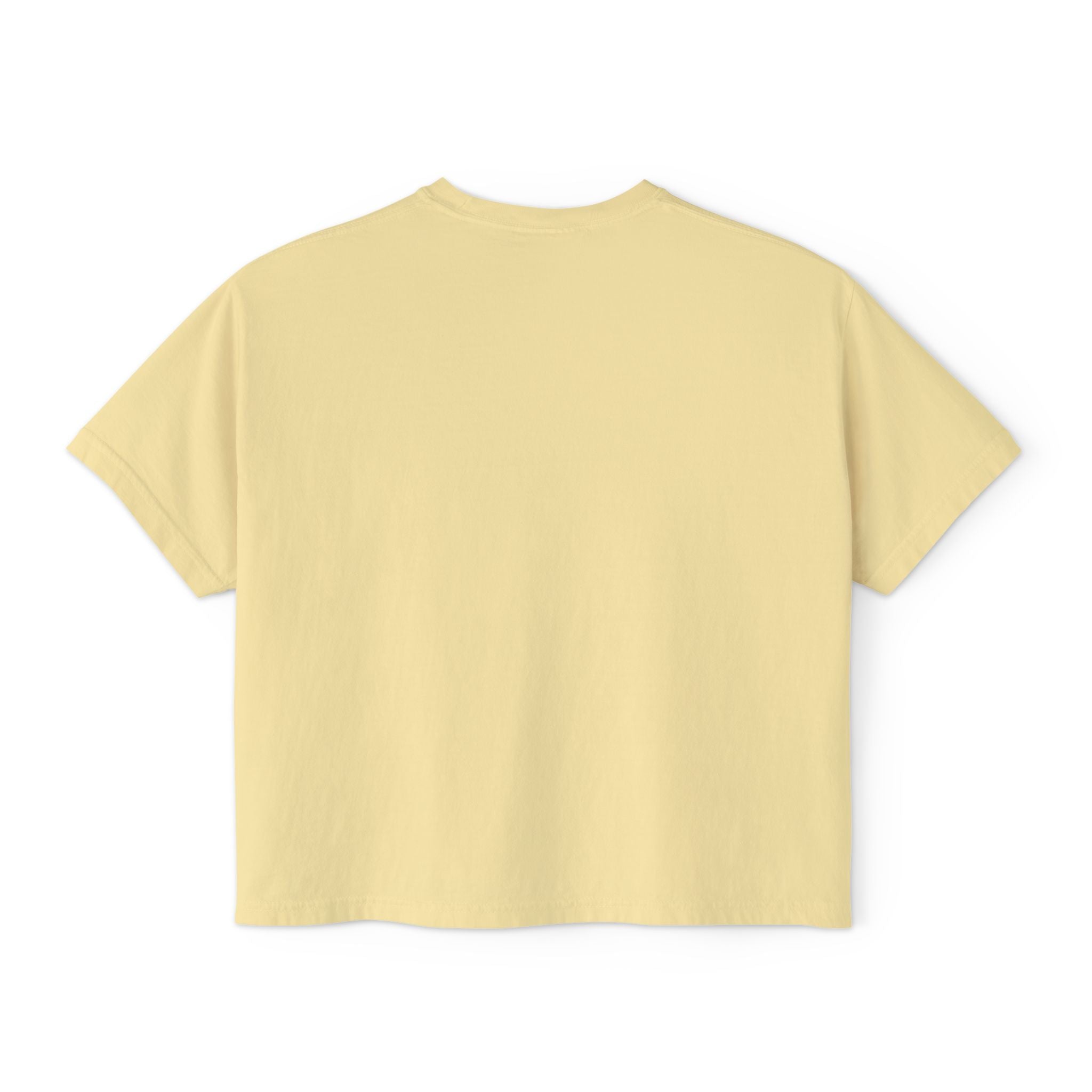 Women's Boxy Tee — Vintage Mountain Patch Tee (NAVC)