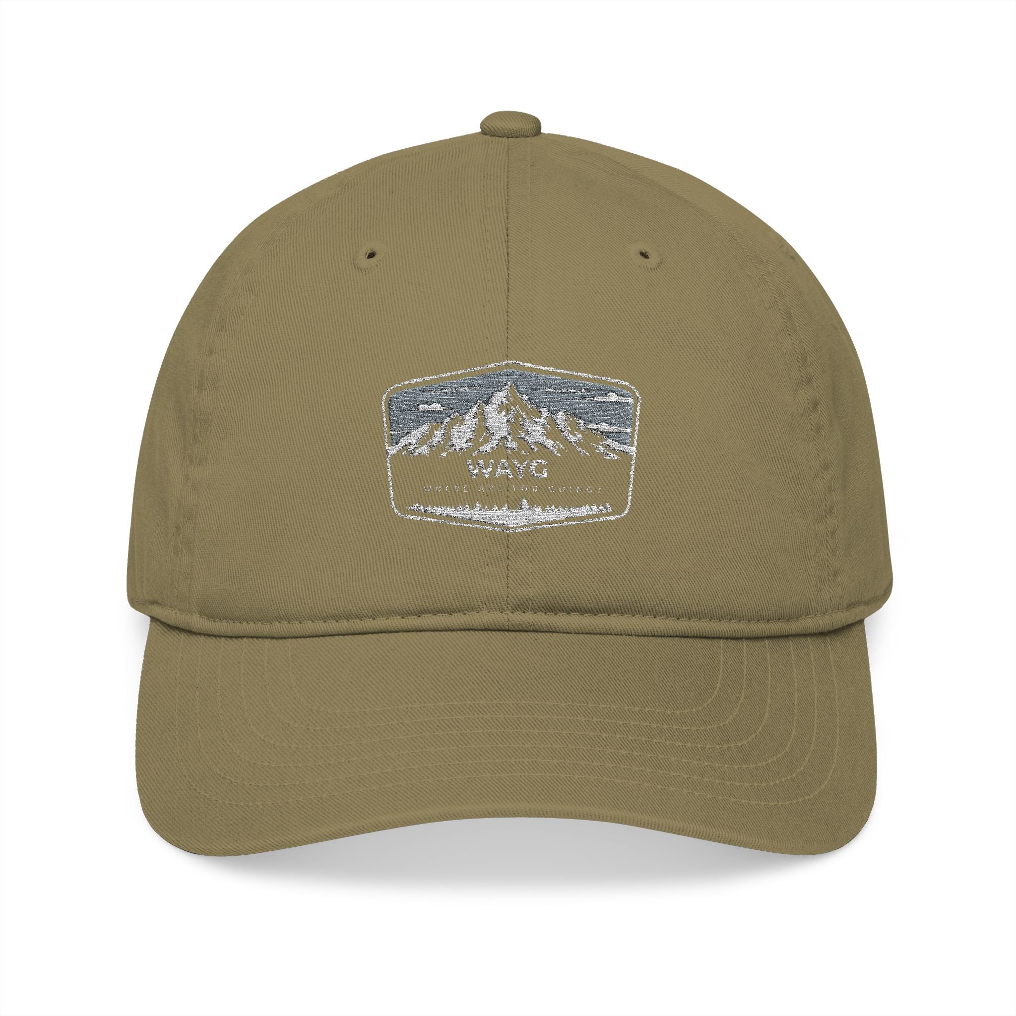 Organic Embroidered Baseball Cap - Eco-Friendly Hat for Outdoor Adventures, Casual Wear, Gifts, Hiking, Festivals