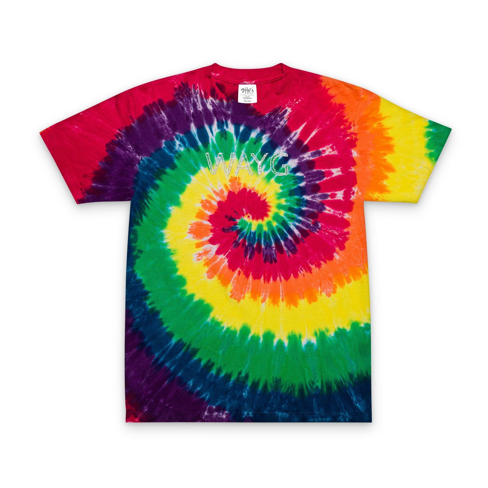 Vibrant Oversized Tie-Dye T-Shirt with Embroidered Design, Trendy Summer Fashion, Perfect for Festivals, Casual Outfits, Gift for Friends