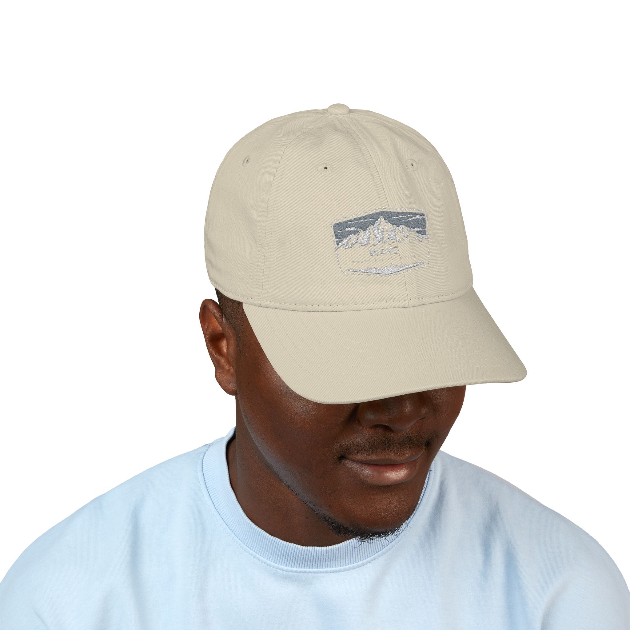 Organic Embroidered Baseball Cap - Eco-Friendly Hat for Outdoor Adventures, Casual Wear, Gifts, Hiking, Festivals