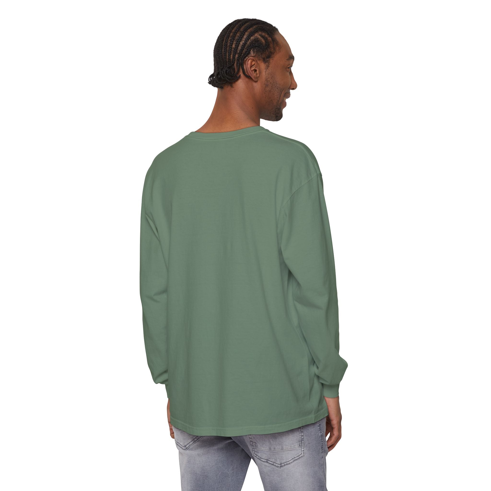 Garment-dyed Long Sleeve Tee - Casual Comfort, Unisex Style, Perfect Gift for Friends or Family, Layering Essential, Eco-friendly Tee
