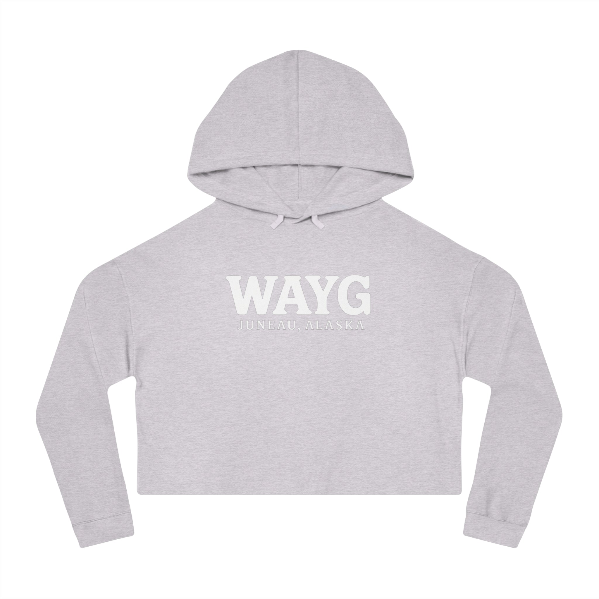 WAYG Collection- Juneau Alaska- Women’s Cropped Hooded Sweatshirt