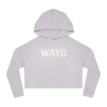 WAYG Collection- Juneau Alaska- Women’s Cropped Hooded Sweatshirt