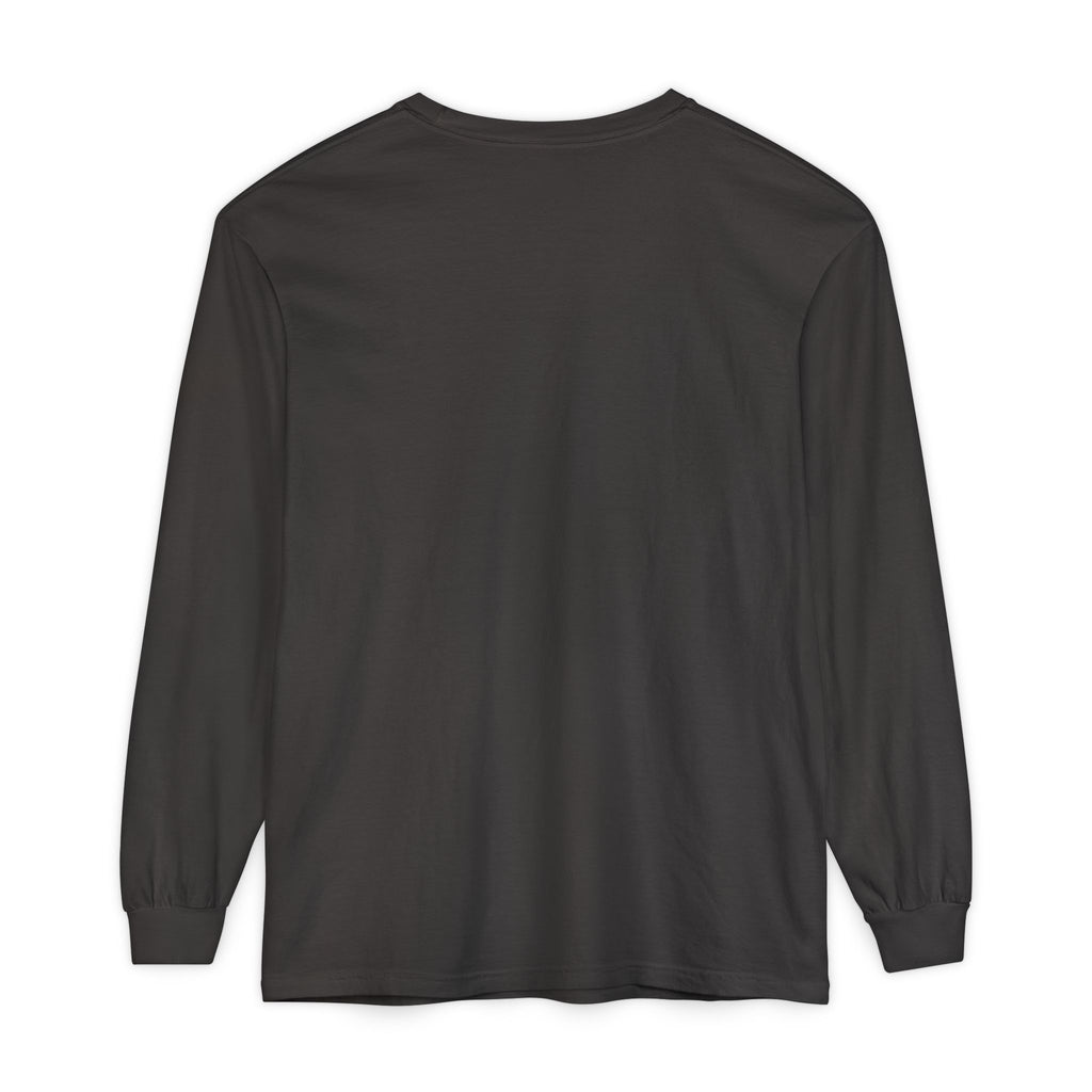 Garment-dyed Long Sleeve Tee - Casual Comfort, Unisex Style, Perfect Gift for Friends or Family, Layering Essential, Eco-friendly Tee