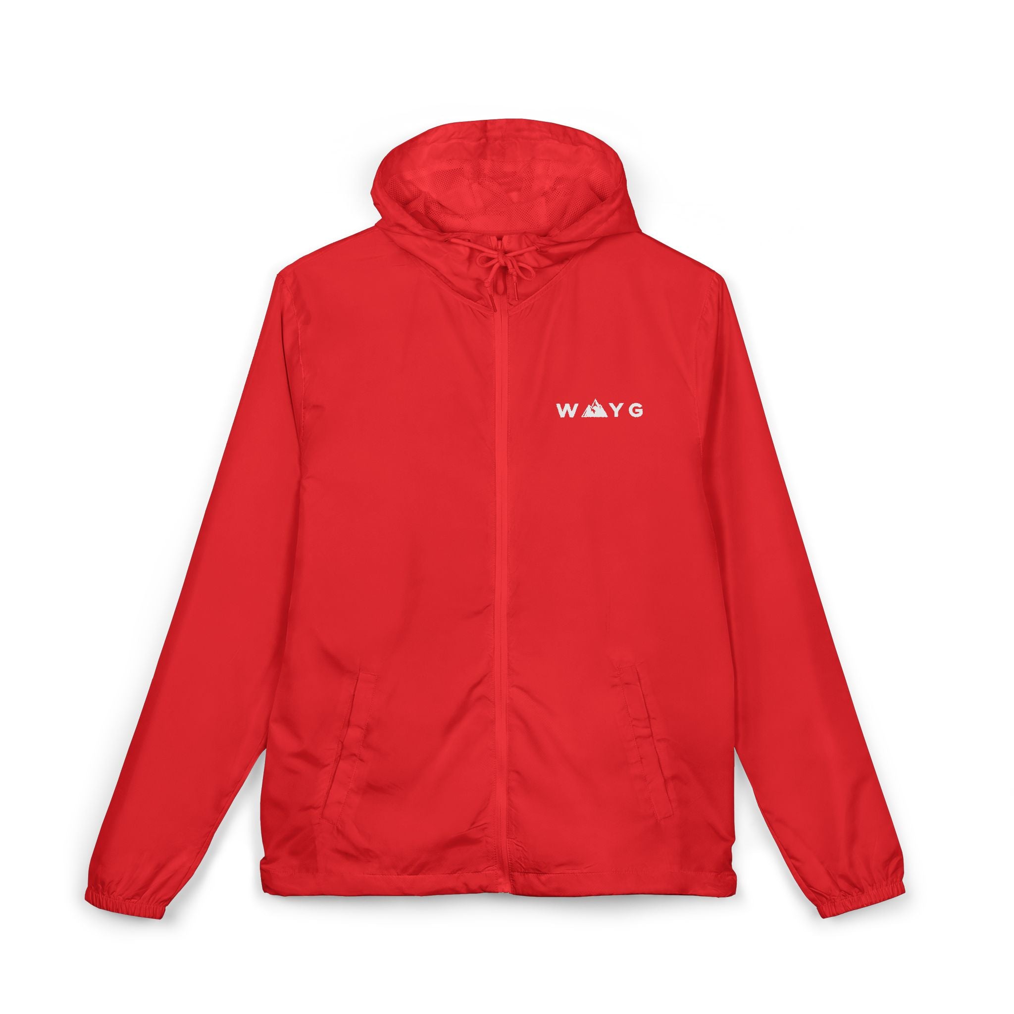 WAYG Windbreaker Jacket Lightweight Zip-Up Hooded Jacket