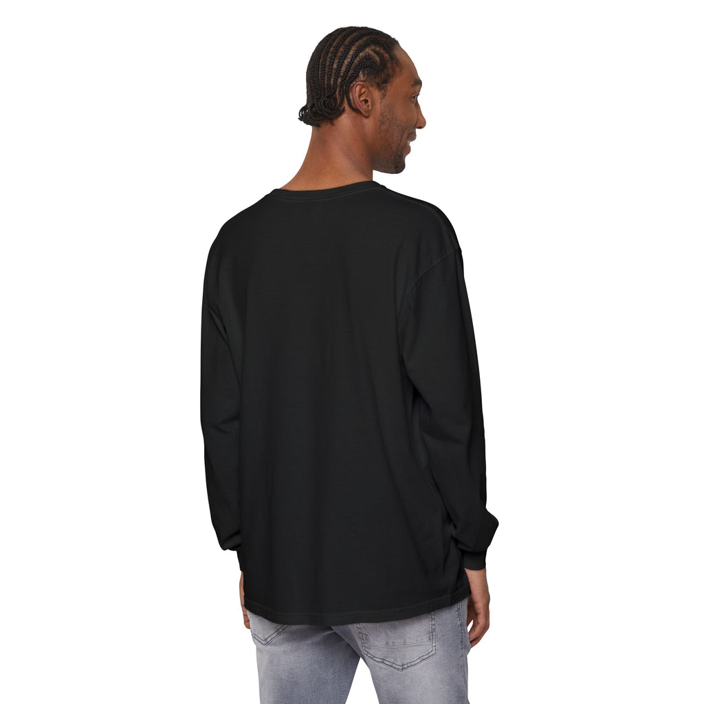 Garment-dyed Long Sleeve Tee - Casual Comfort, Unisex Style, Perfect Gift for Friends or Family, Layering Essential, Eco-friendly Tee