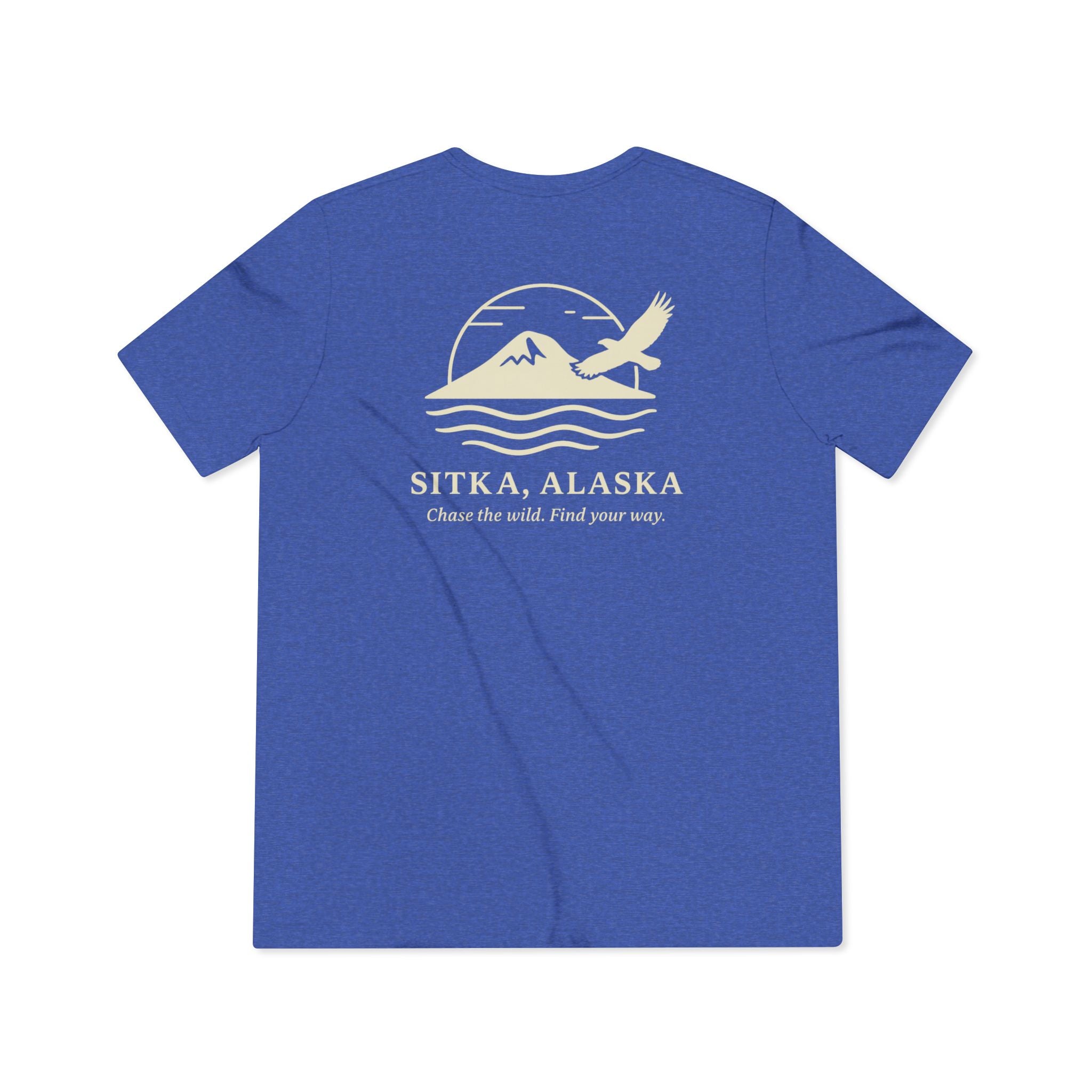 WAYG Collection- Drop- Sitka Alaska- Tri blend Tee -Nature Lover's Shirt