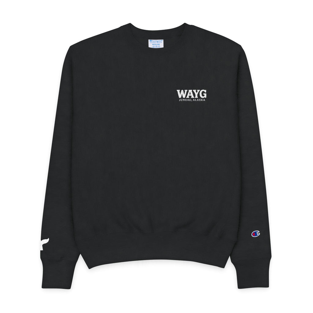 WAYG Collection- Juneau Alaska- Men's Champion Crewneck Sweatshirt