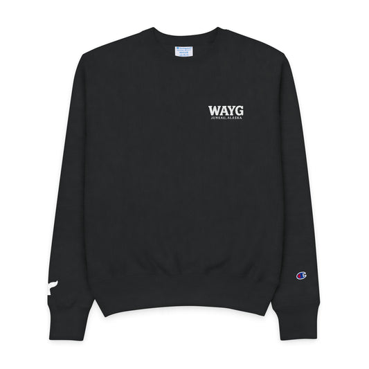 WAYG Collection- Juneau Alaska- Men's Champion Crewneck Sweatshirt