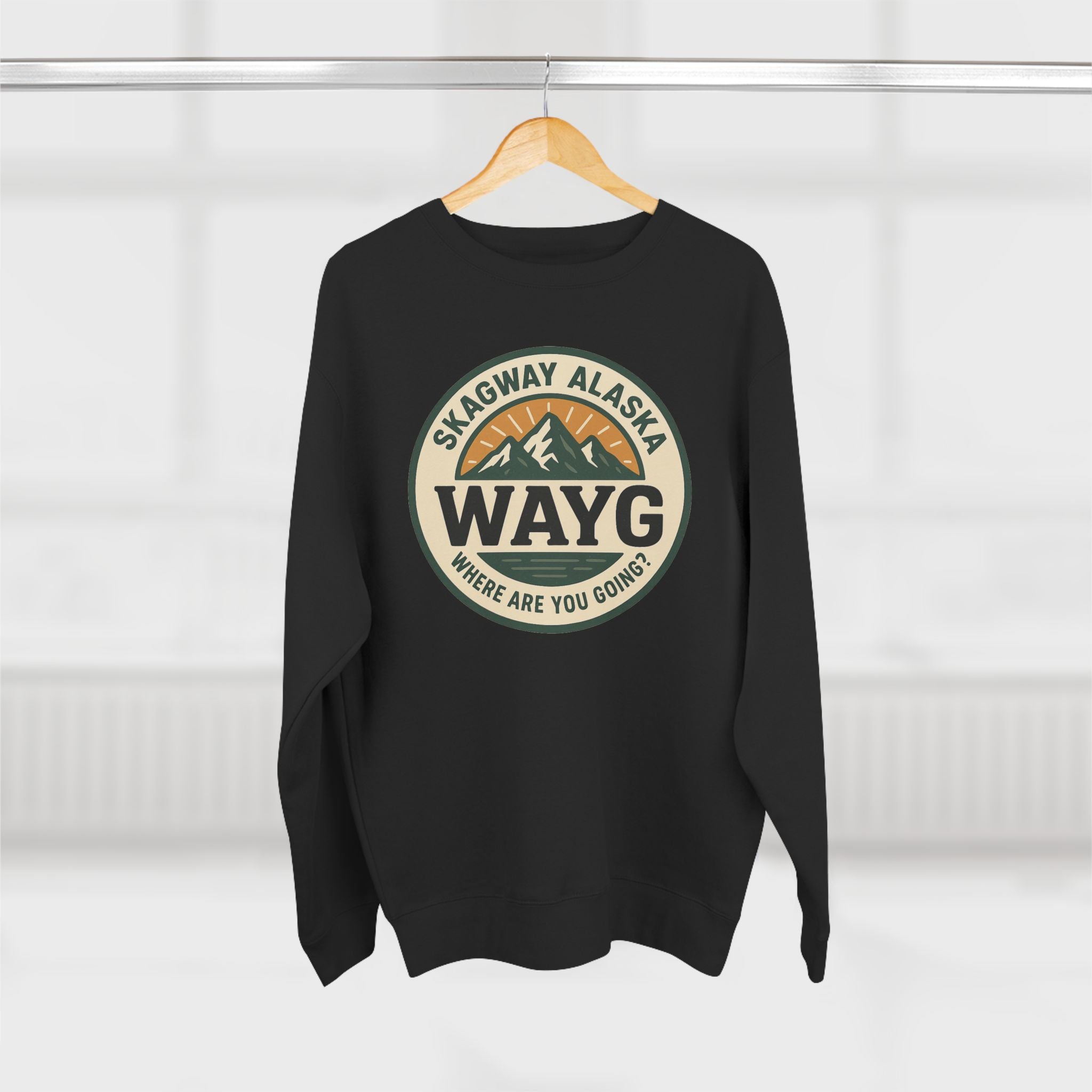 WAYG- Collection- Skagway Alaska-Unisex Crewneck Sweatshirt-