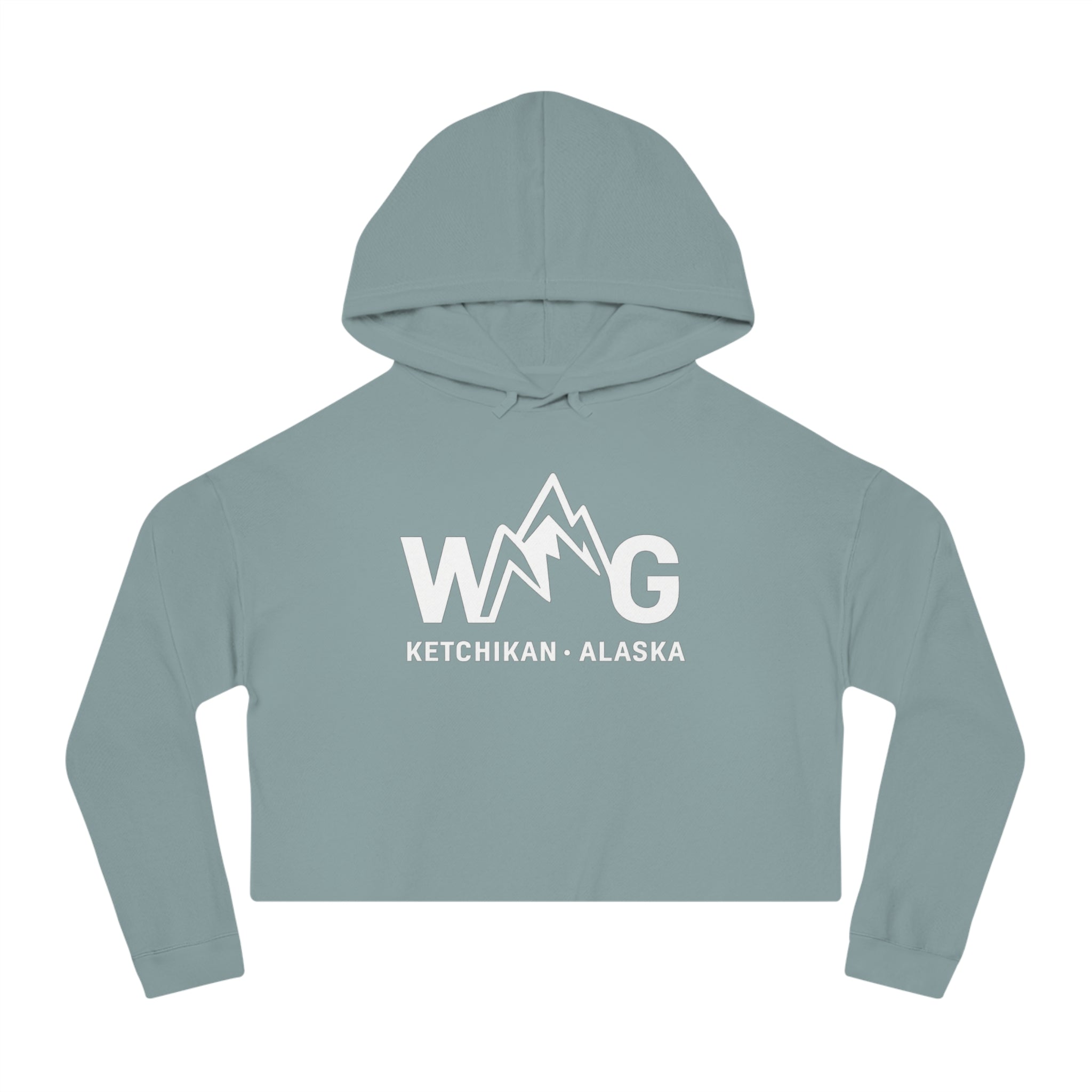 WAYG Collection- Ketchikan Alaska- Women’s Cropped Hooded Sweatshirt