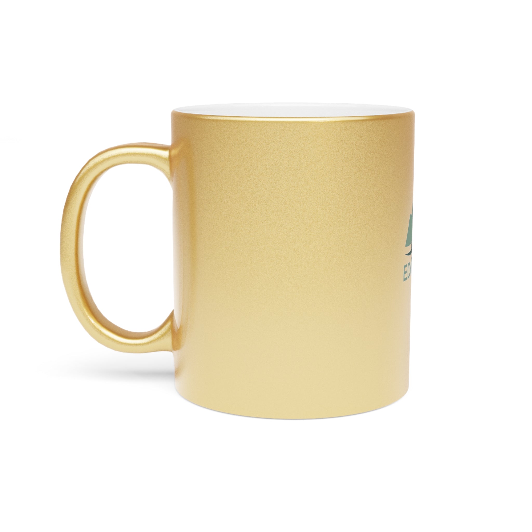 Metallic Mug - Custom Silver or Gold Travel Coffee Cup, Ideal Gift for Nature Lovers, Camping, Hiking, Travel, and Adventure Enthusiasts