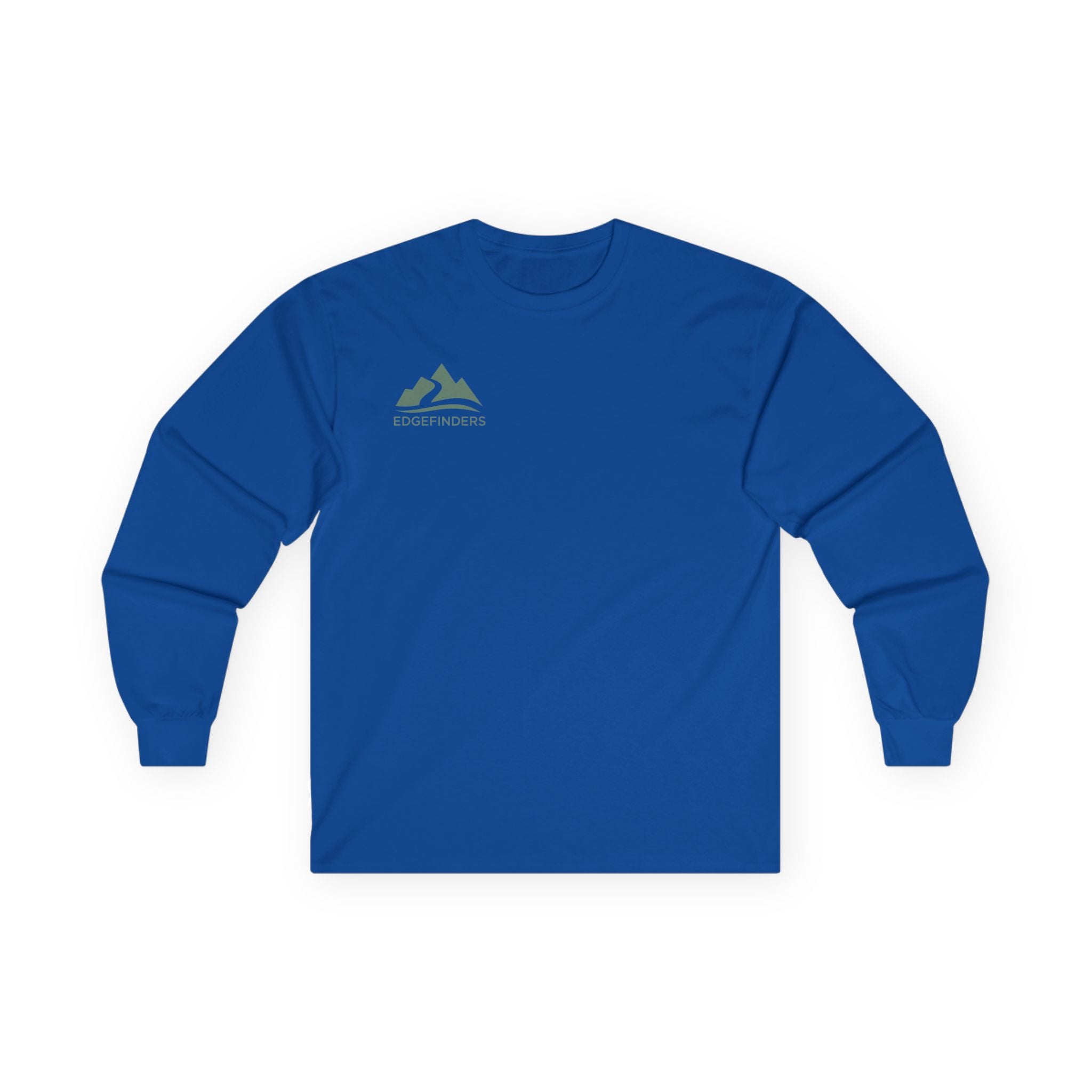 Unisex Ultra Cotton Long Sleeve Tee - Adventure Ready with Mountain Design