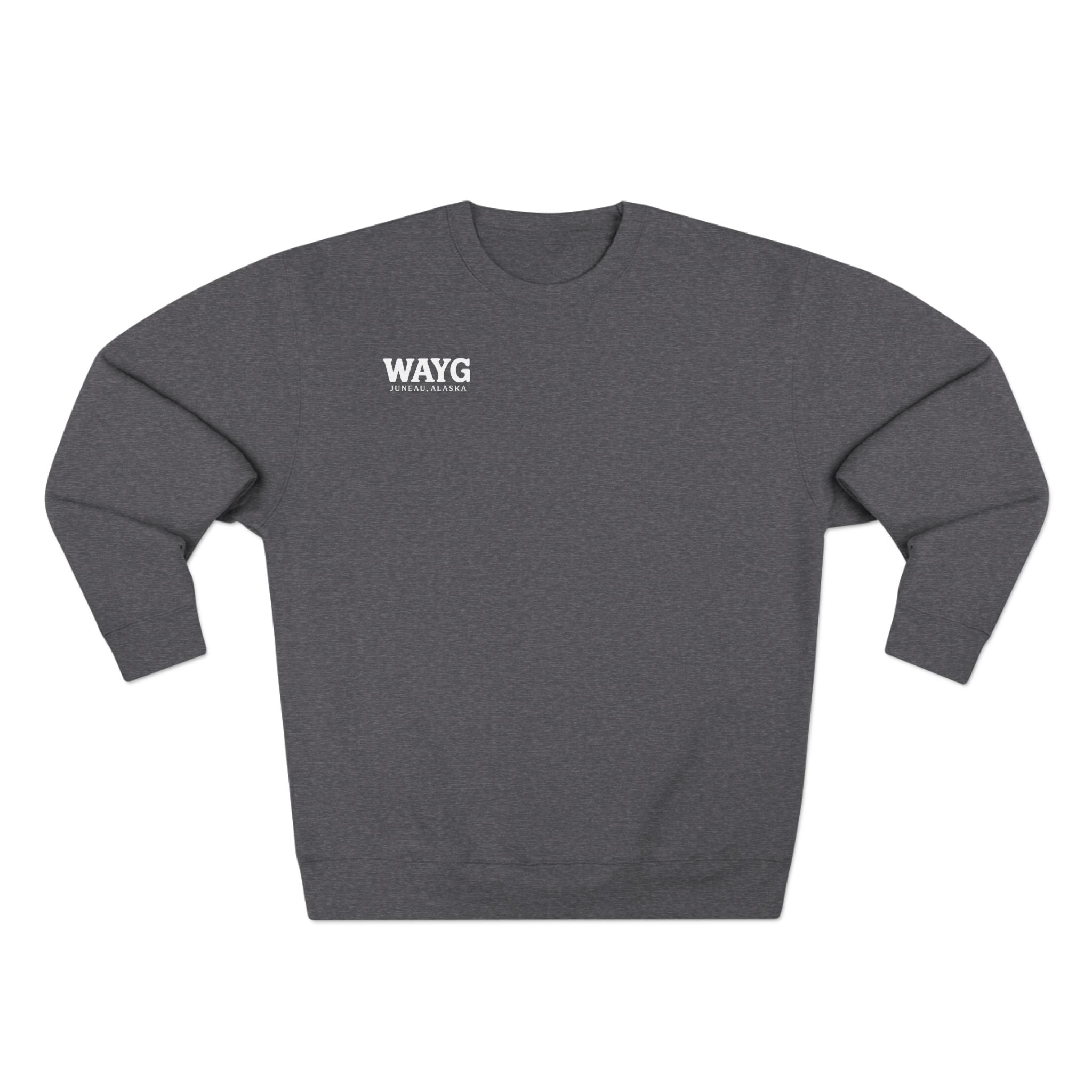 WAYG- Collection- Juneau Alaska-Unisex Crewneck Sweatshirt- Whale Watching