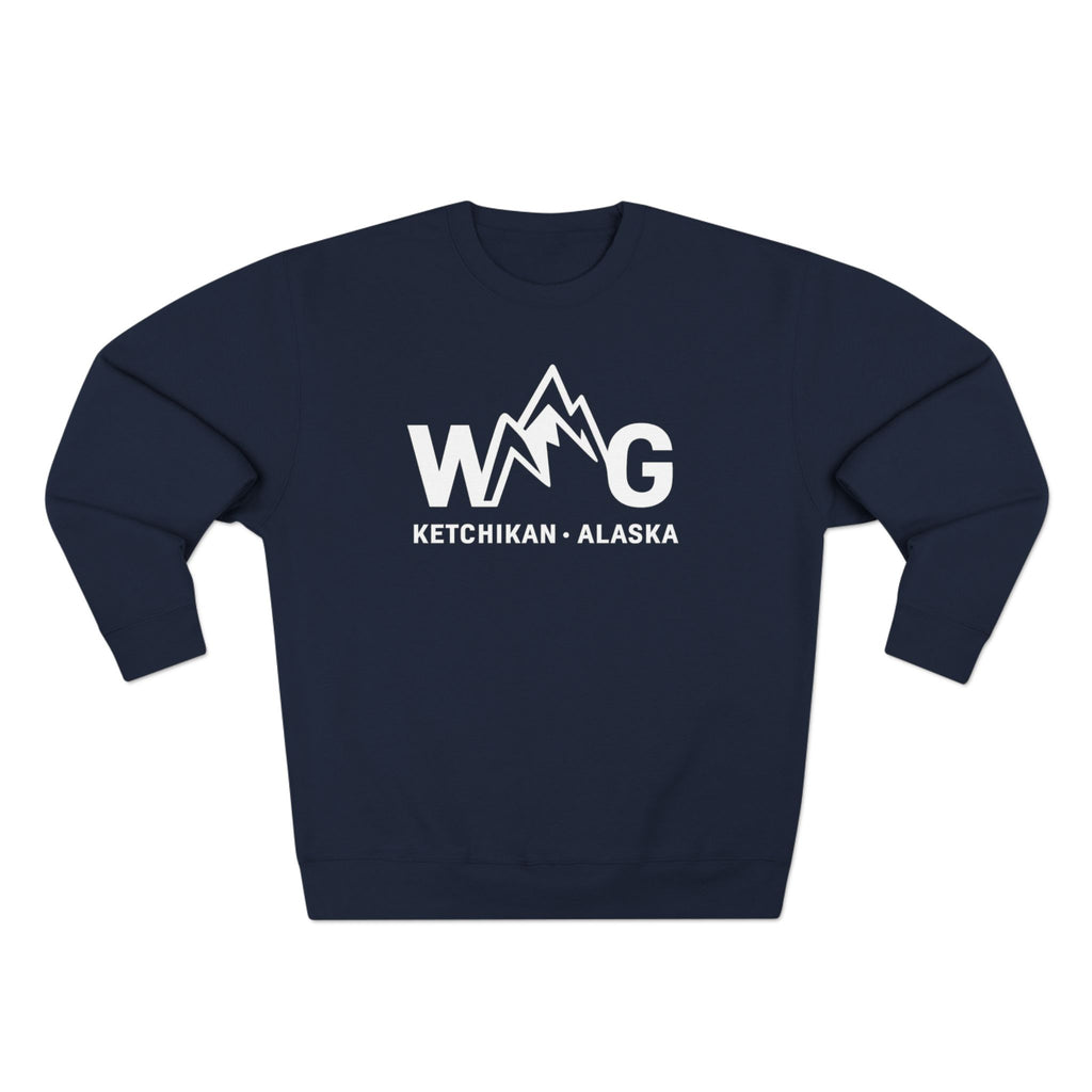 WAYG- Collection- Ketchikan Alaska-Unisex Crewneck Sweatshirt- Salmon