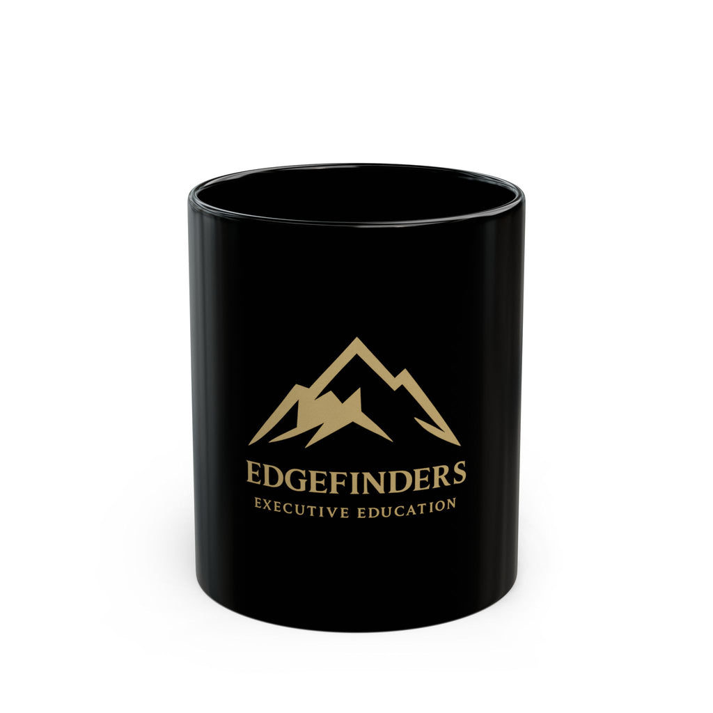 Executive Education Black Mug - 11oz & 15oz, Stylish Gift for Professionals, Office Mug, Drinkware, Elegant Coffee Cup