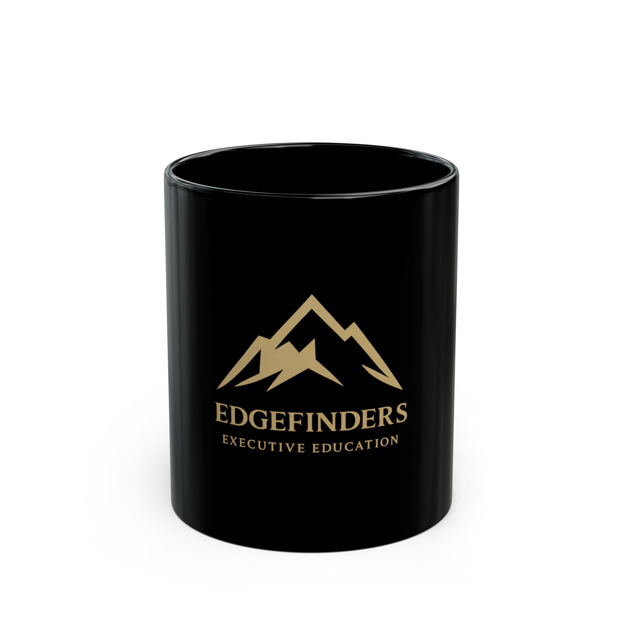 Executive Education Black Mug - 11oz & 15oz, Stylish Gift for Professionals, Office Mug, Drinkware, Elegant Coffee Cup