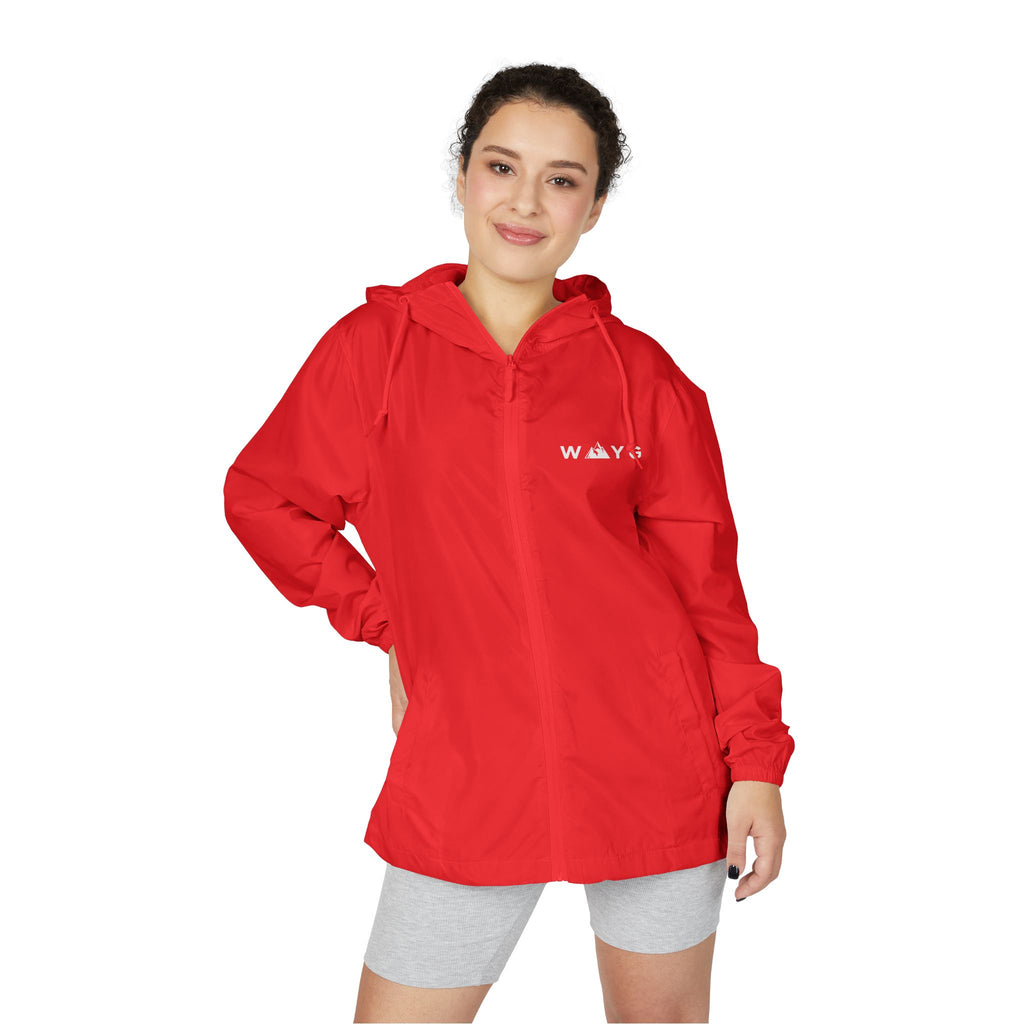 WAYG Windbreaker Jacket Lightweight Zip-Up Hooded Jacket