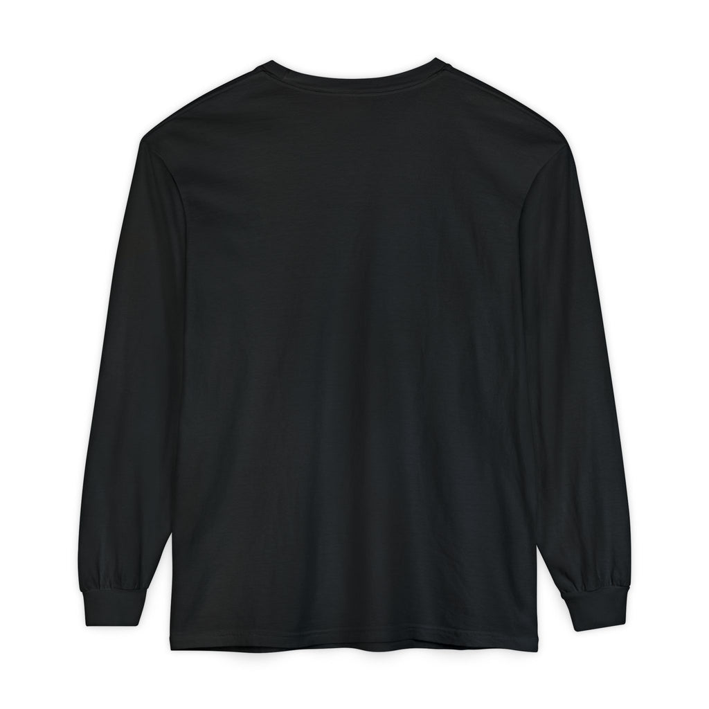 Garment-dyed Long Sleeve Tee - Casual Comfort, Unisex Style, Perfect Gift for Friends or Family, Layering Essential, Eco-friendly Tee