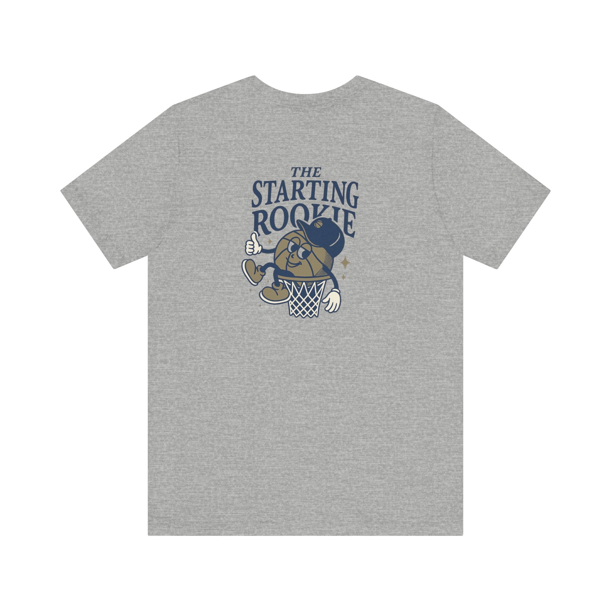 The Starting Rookie Unisex Tee | Cute Basketball Shirt, Sports Fan Apparel, Gift for Athletes, Casual Wear, Back-to-School Tee