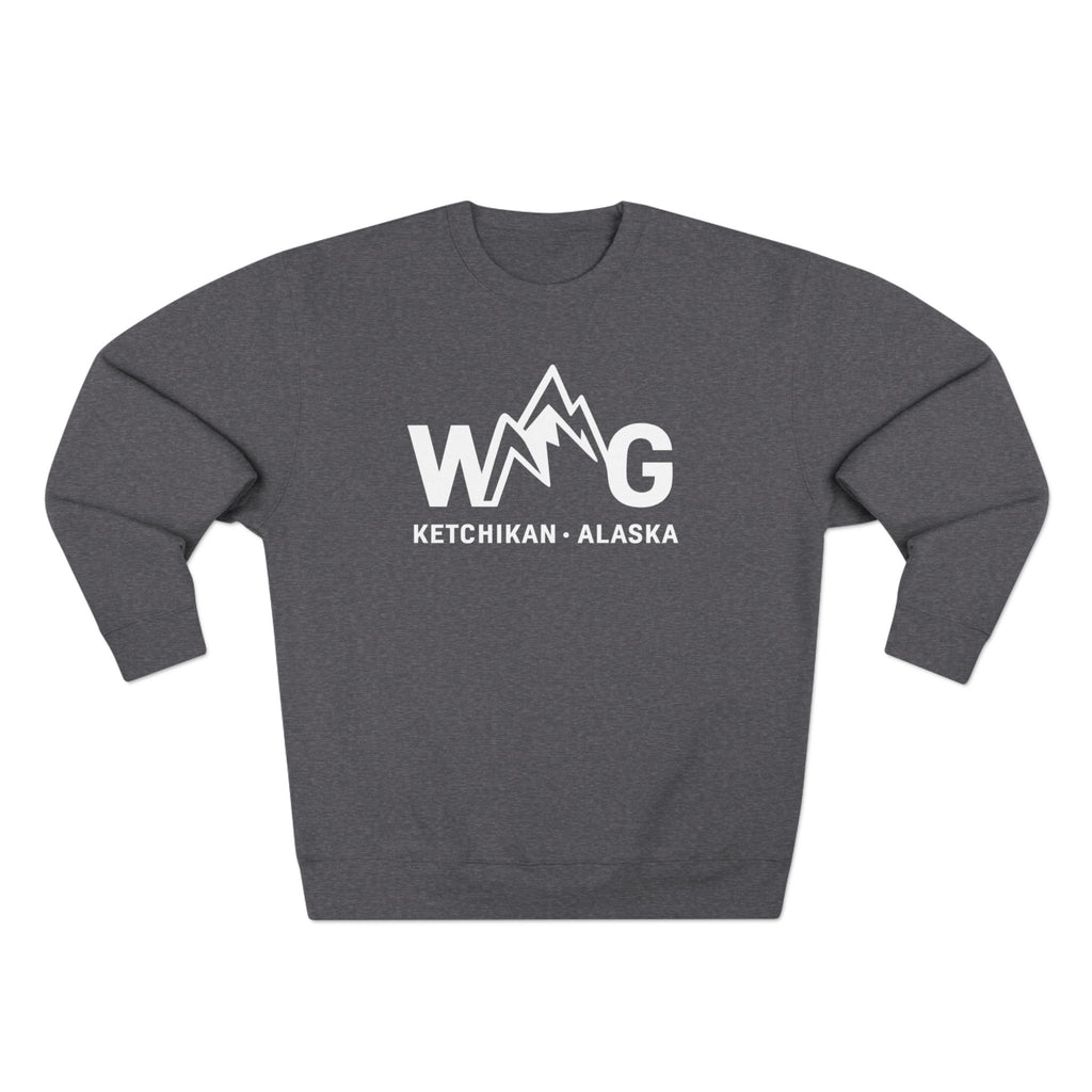WAYG- Collection- Ketchikan Alaska-Unisex Crewneck Sweatshirt- Salmon