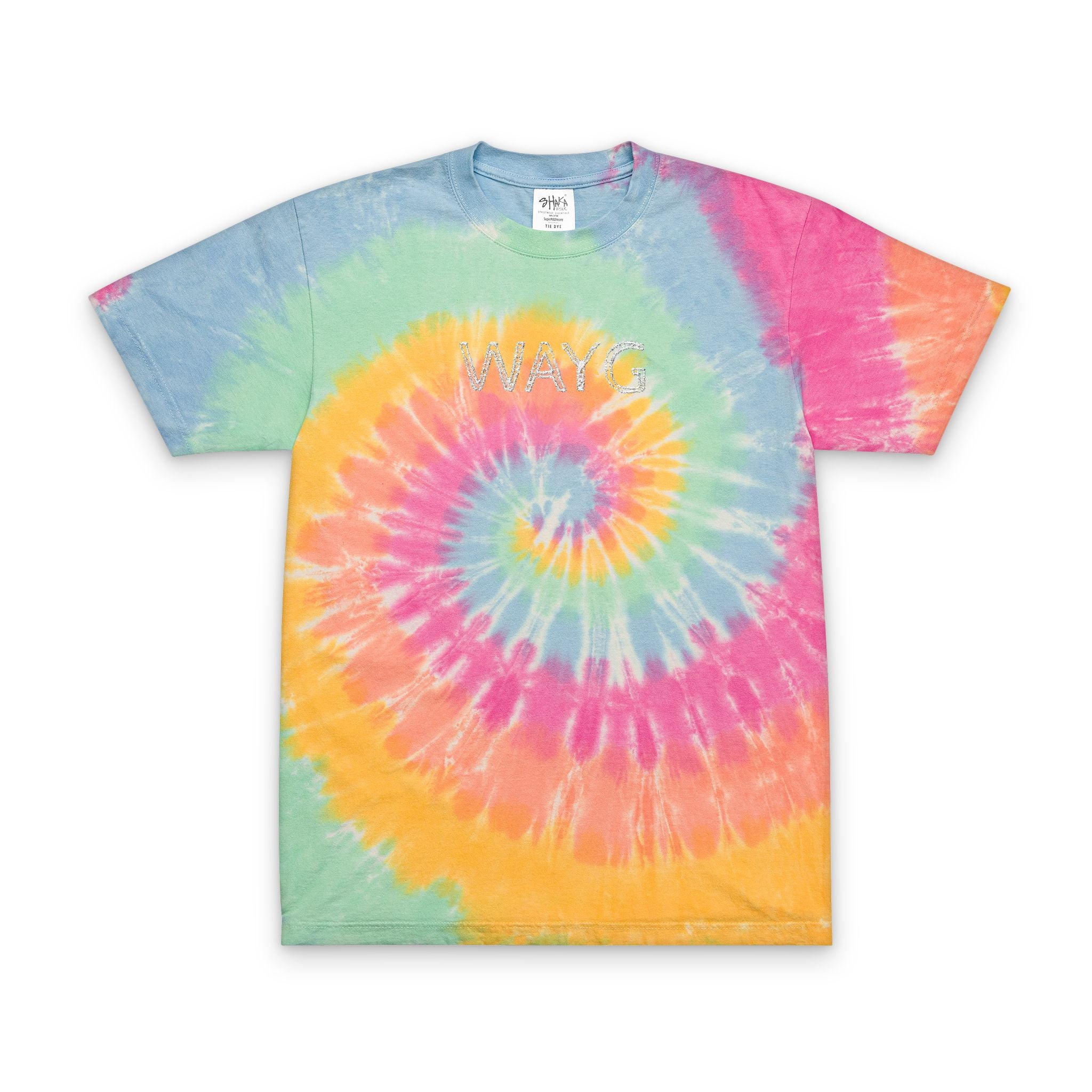 Vibrant Oversized Tie-Dye T-Shirt with Embroidered Design, Trendy Summer Fashion, Perfect for Festivals, Casual Outfits, Gift for Friends