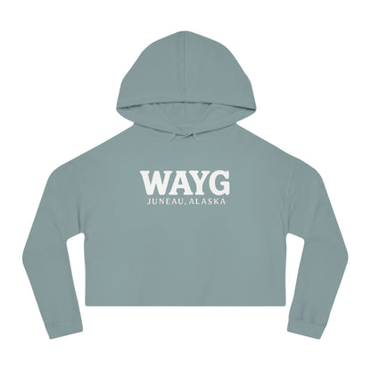 WAYG Collection- Juneau Alaska- Women’s Cropped Hooded Sweatshirt