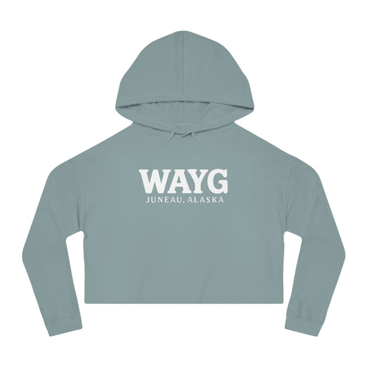 WAYG Collection- Juneau Alaska- Women’s Cropped Hooded Sweatshirt