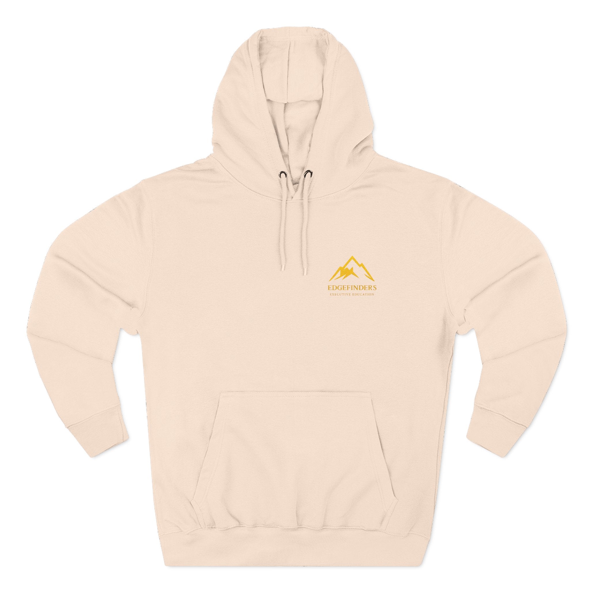 Mountain Trail Hoodie — Small Gold 'Trailblazers' Logo Fleece Pullover