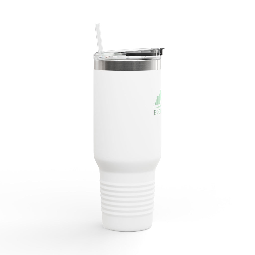 Eco-Friendly Insulated Travel Mug - 40oz with Mountains Design