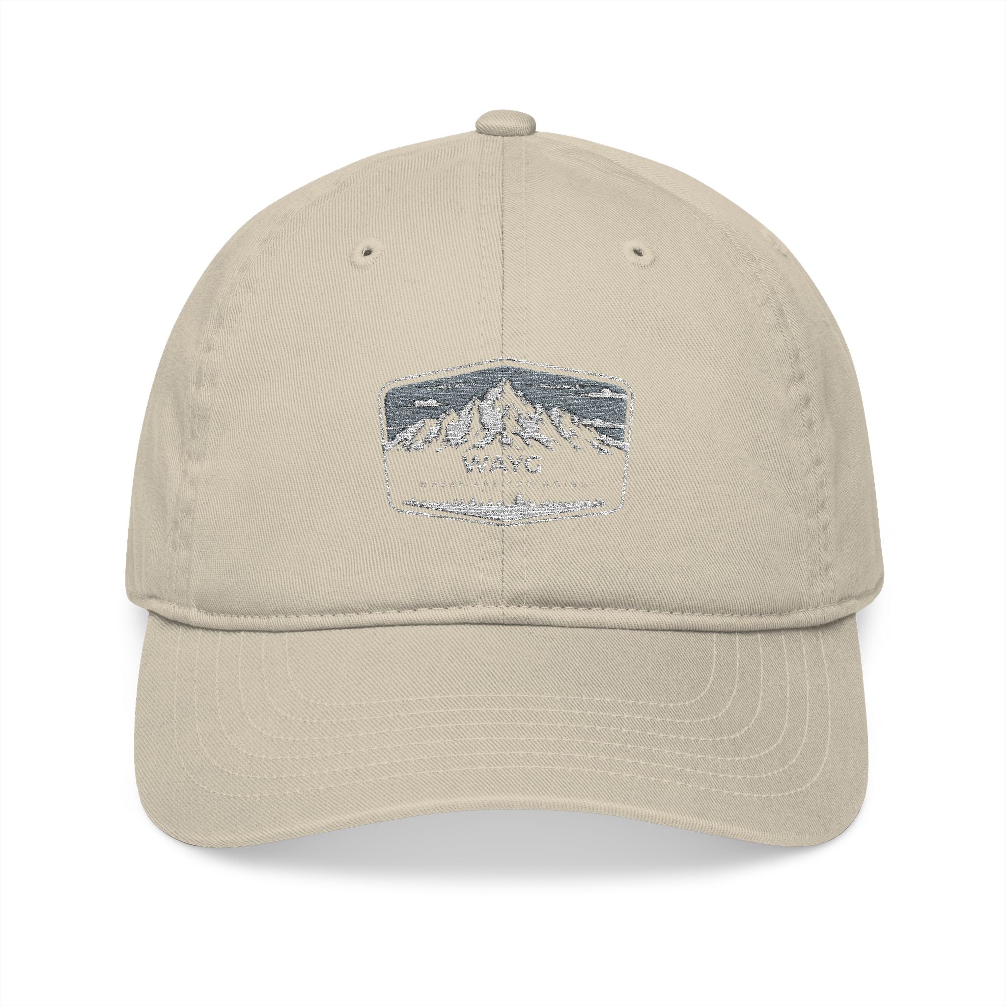 Organic Embroidered Baseball Cap - Eco-Friendly Hat for Outdoor Adventures, Casual Wear, Gifts, Hiking, Festivals